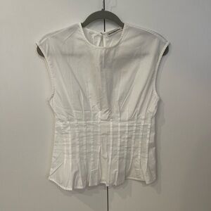 Abercrombie & Fitch Poplin Pleated Top Small